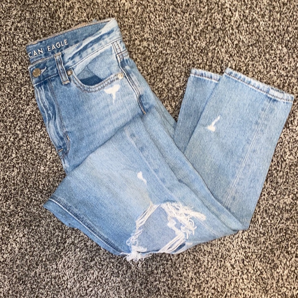American Eagle Ripped Boyfriend Jeans